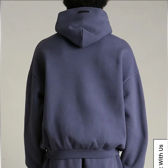 ESSENTIALS Fear of God Essentials Navy Hoodie ✨Authentic✨ - Picture 4 of 6